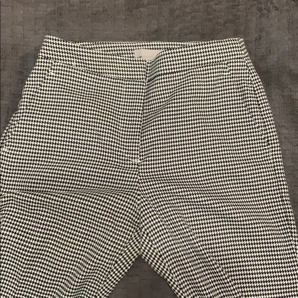 H&M Ankle Pants In Houndstooth Pattern Euc - image 5